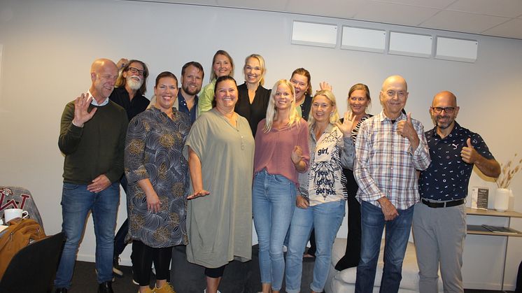 Hela gänget certifierade förändringledare i Sustainable Humans Business september 2023.