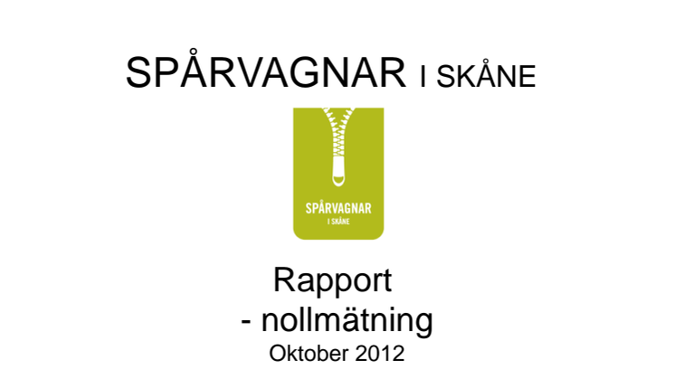 Mätning om spårvagnar i Lund, Malmö och Helsingborg