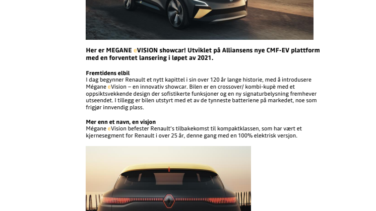 Renault Megane eVISION