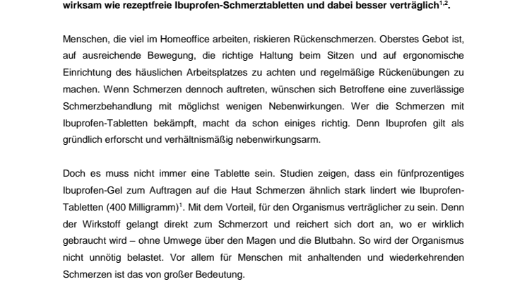 Wenn der Rücken im Homeoffice schmerzt