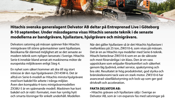 Många nyheter från Delvator på Entreprenad Live