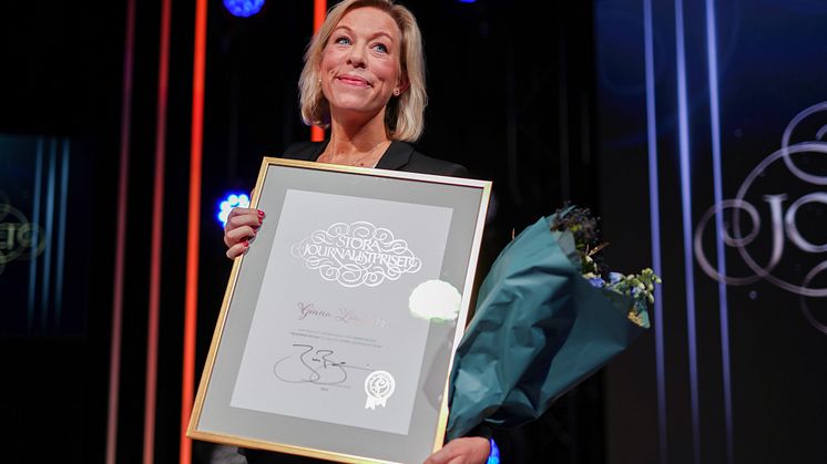 Ginna Lindberg: Vinnare av Lukas Bonniers Stora Journalistpris