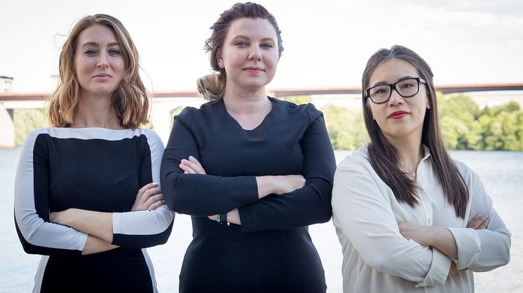 Louise Wohrne, Maija Bigestans och Elin Li. Grundare av Industripodden