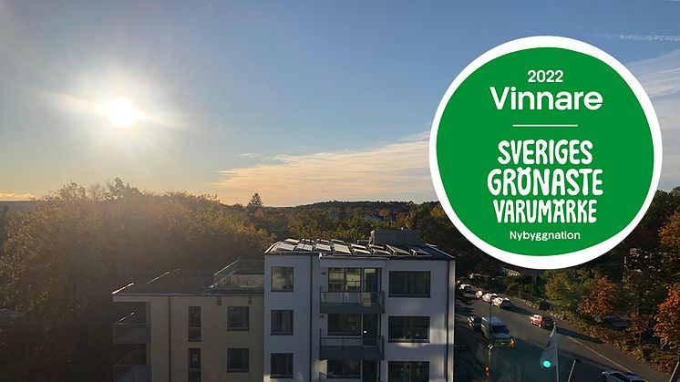 HSB vinnare av Sveriges grönaste varumärke i bostadsbranschen 