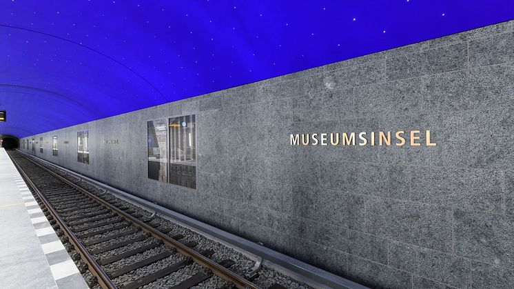 Berlin: Den nye U-Bahn-station Museumsinsel på linje U5 jpg