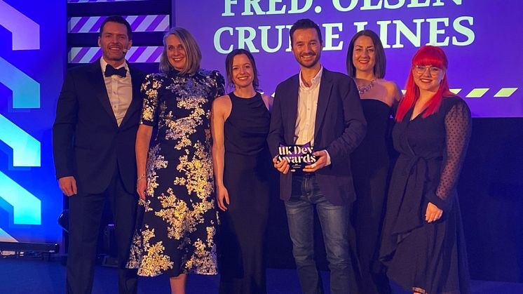 Fred. Olsen Cruise Lines wins 'Travel Website of the Year' at renowned UK Dev Awards 2024