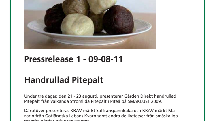 Handrullad Pitepalt