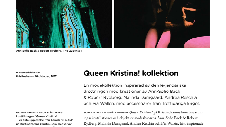 Queen Kristina! kollektion
