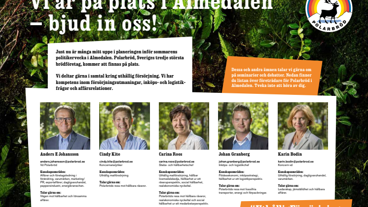 Polarbröd i Almedalen 2018 - Bjud in oss!