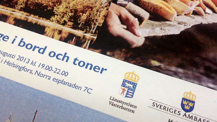 Polarbröd i bord och toner på Sveriges ambassad i Helsingfors
