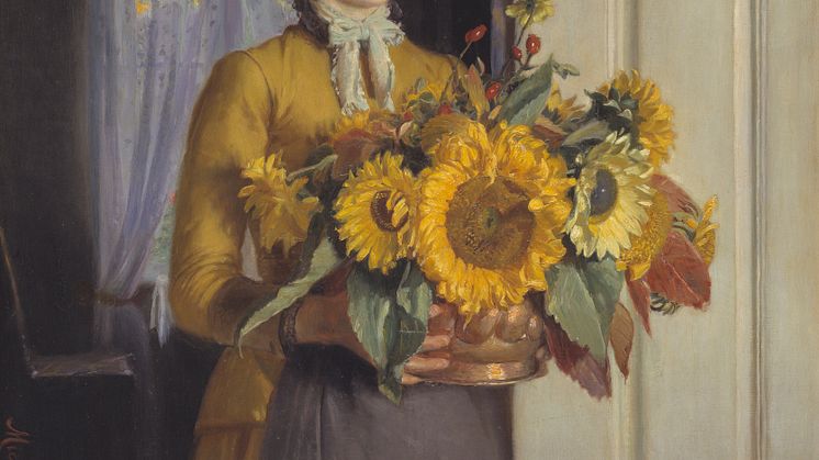 Michael Ancher, Pigen med solsikkerne, 1889.jpg