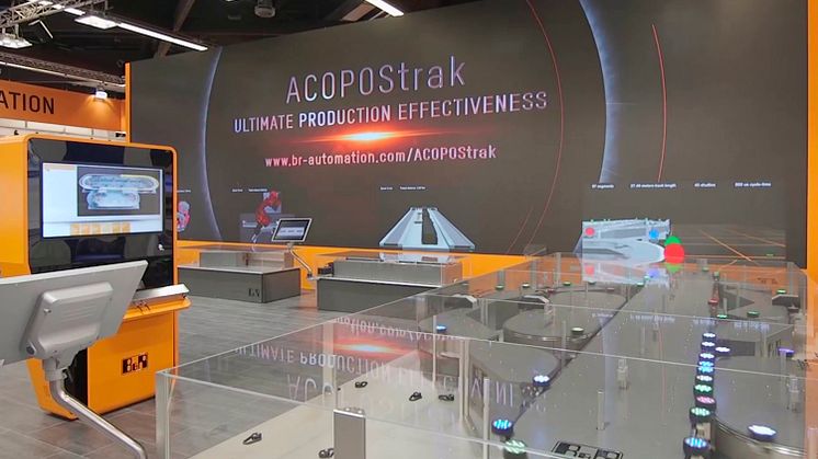 Oöverträffad effektivitet med höghastighetsväxlar. B&R presenterar nytt flexibelt transportsystem på Hannover Mässan.
