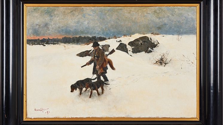 BRUNO LILJEFORS. På väg hem från rävjakten