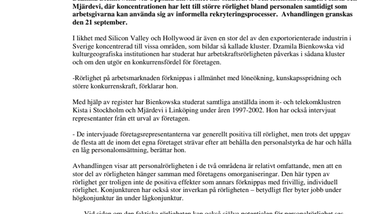 Många it-företag i samma område bra för rekryteringen