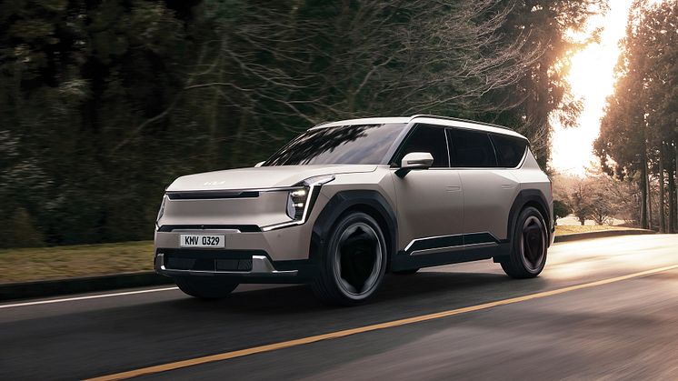 Kia EV9 selected as a Top Three in the World finalist in twin 2024 World Car Awards categories