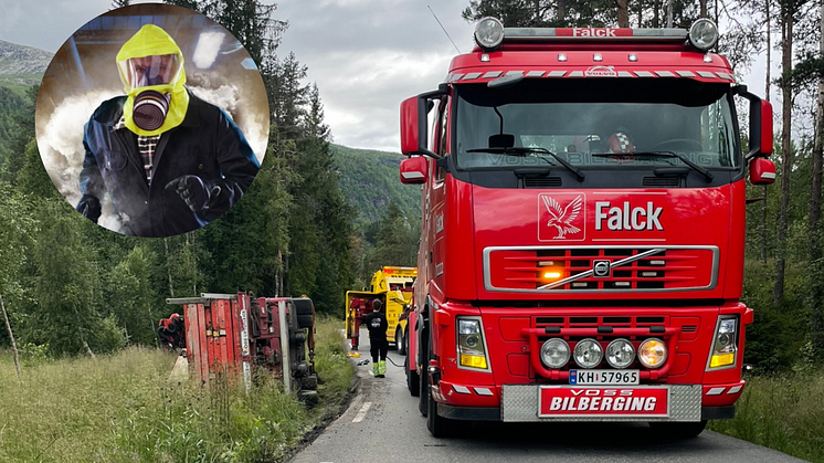 BESKYTTELSE FOR SJÅFØREN: En flukthette kan bety forskjell på liv og død, og Bergen Bilhjelp anbefaler alle å ha en slik flukthette i kjøretøyet.