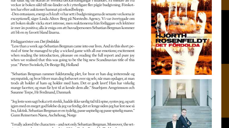 Norstedts Agency säljer deckardebut för rekordbelopp