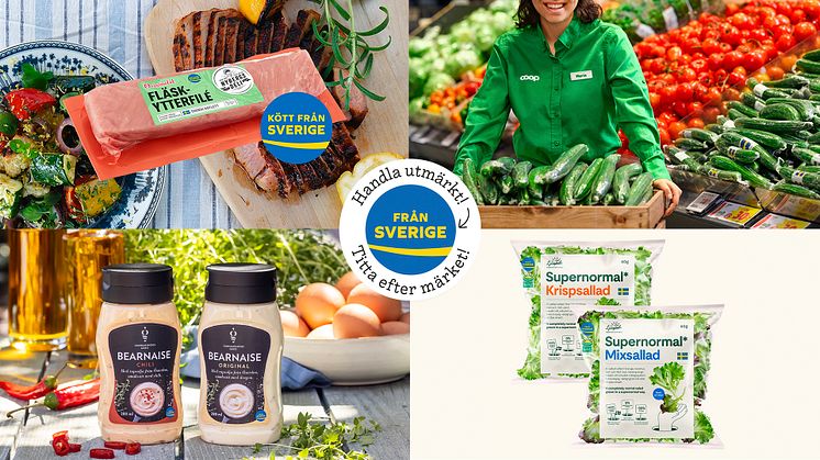 Under Från Sverige-veckorna samarbetar livsmedelsbranschen för att lyfta Från Sverige-märkta produkter. Här berättar de fyra företagen Nybergs Deli, Coop, Gunnarshögs Gård och Supernormal Greens om Från Sverige-veckorna 2023.