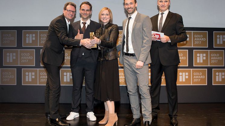 AXORille kultaa vuoden 2017 iF DESIGN AWARDS palkintojenjaossa  – Hansgrohe Group muotoilupalkintolistalla sijalla 6