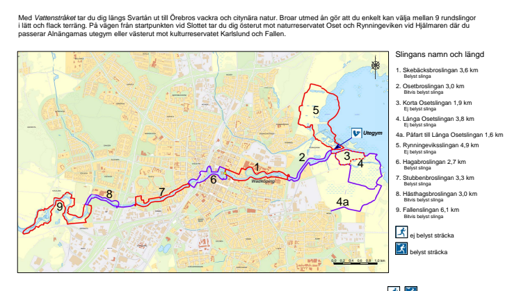 Karta över Vattenstråket