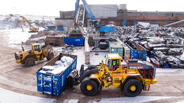 Volvo L350H bränsleeffektiv drift - Stena Recycling