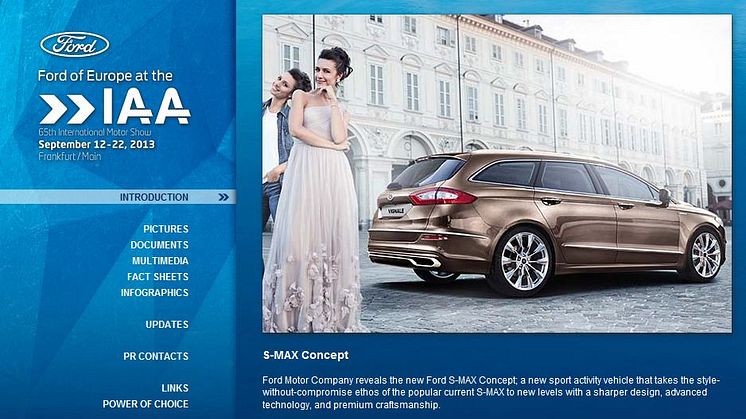 MØT FORD PÅ IAA - DEN INTERNASJONALE BILUTSTILLINGEN I FRANKFURT.