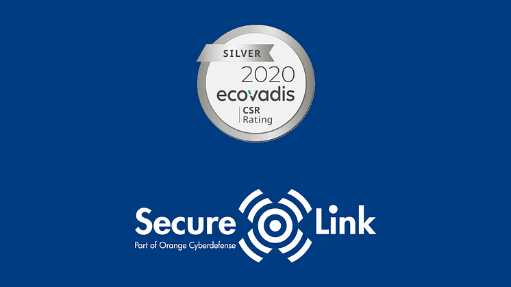 Ecovadis Silver Medal awarded to SecureLink Sweden 