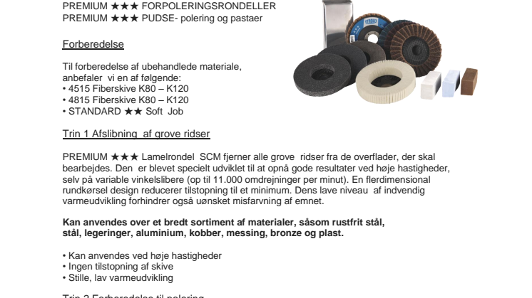 TYROLIT poleringssæt  til vinkelsliber , ideel til båd, bil og motorcykel 