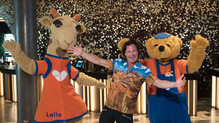 Bild: Lollo & Bernie samt Petter Stordalen