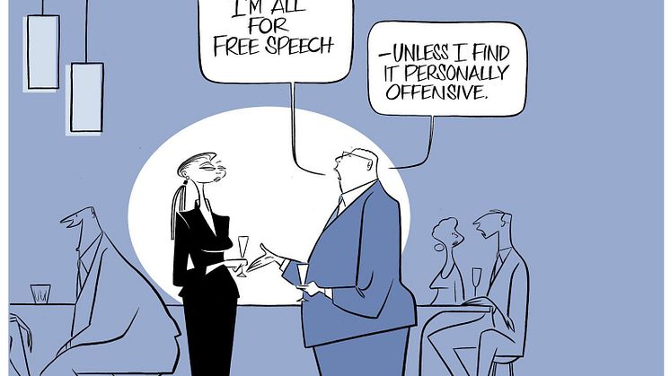 "Satirtecknarnas arbete tjänar som en känslig barometer för det fria ordets hälsotillstånd", säger årets EWK-pristagare Ann Telnaes.