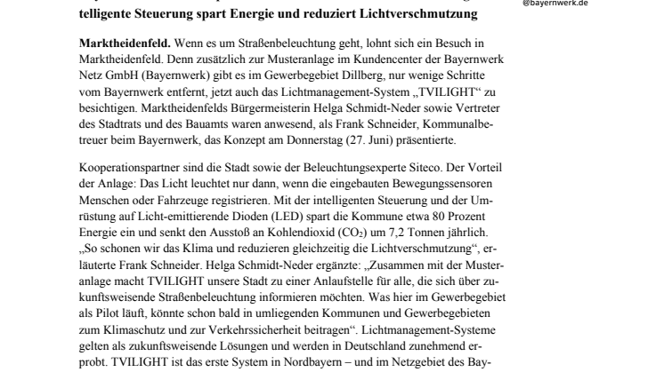 Licht nur dann, wenn es gebraucht wird