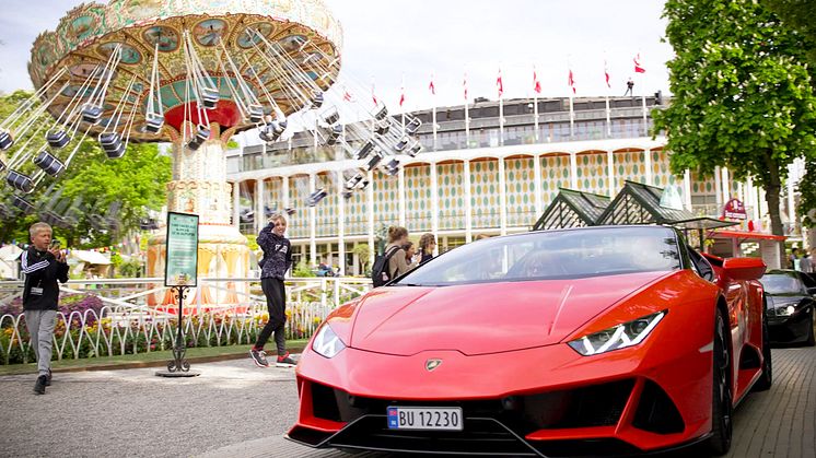 Lamborghini Bull Run i Tivoli: Største Lamborghini-møde i Skandinavien nogensinde