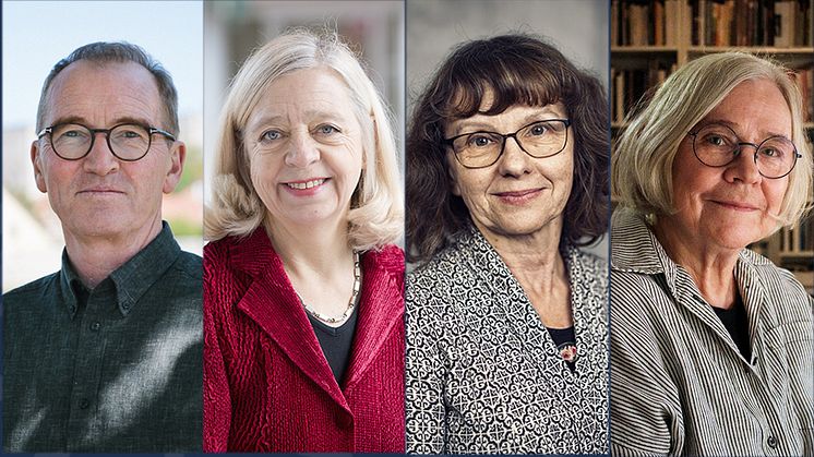 Medaljörerna Tor Broström, Visby, Karin Helander, Stockholm, Barbara Törnquist-Plewa, Lund, och Elina Antell, Uppsala. 