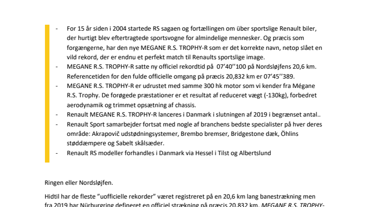 VILD MEGANE R.S TROPHY-R SLÅR REKORDEN PÅ NÜRBURGRING