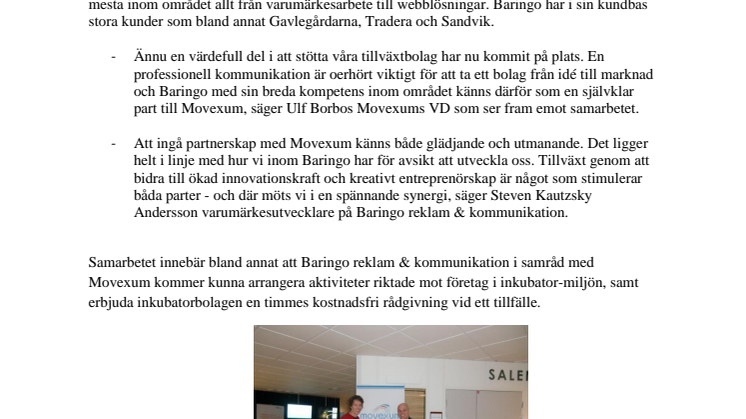 Nytt samarbete inom reklam och kommunikation