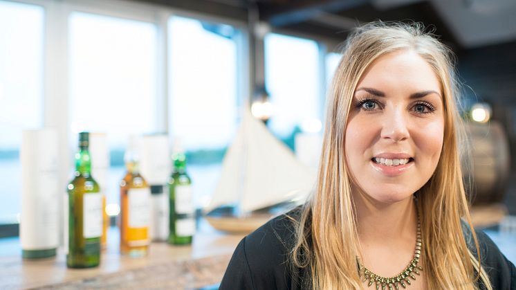 Madeleione Rapp, bartender på Laphroaig Live 2014