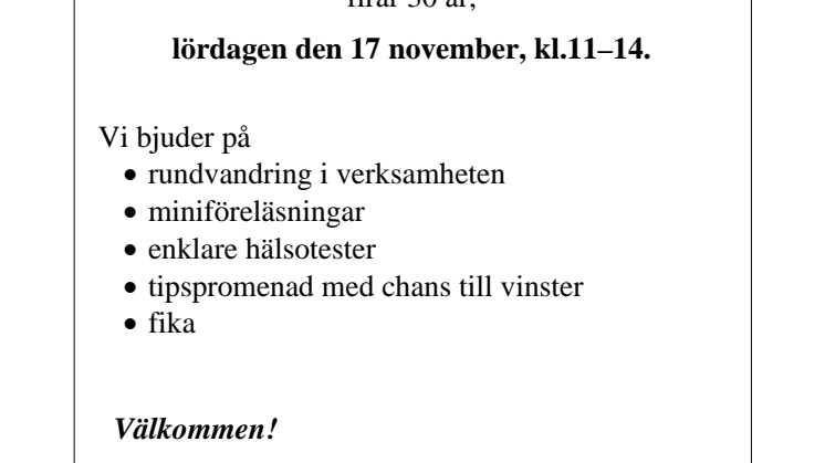 Vårdcentralen Perstorp fyller 30 år, det ska firas! 