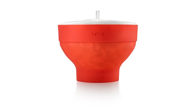 Popcorn maker för mikron frilagd skål med lock