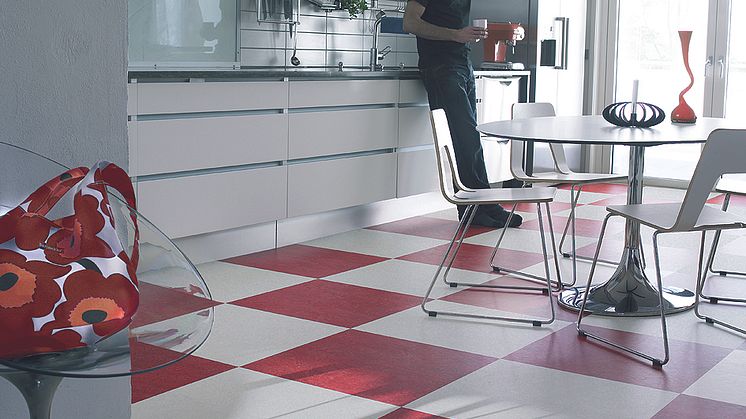 Marmoleum Click 763127 och 763858 Linoleumgolv