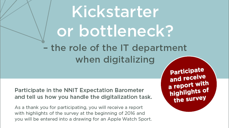Kickstarter or bottleneck? NNIT Expectation Barometer