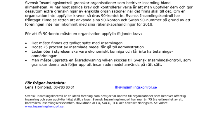 Flimo.se förlorar sitt 90-konto