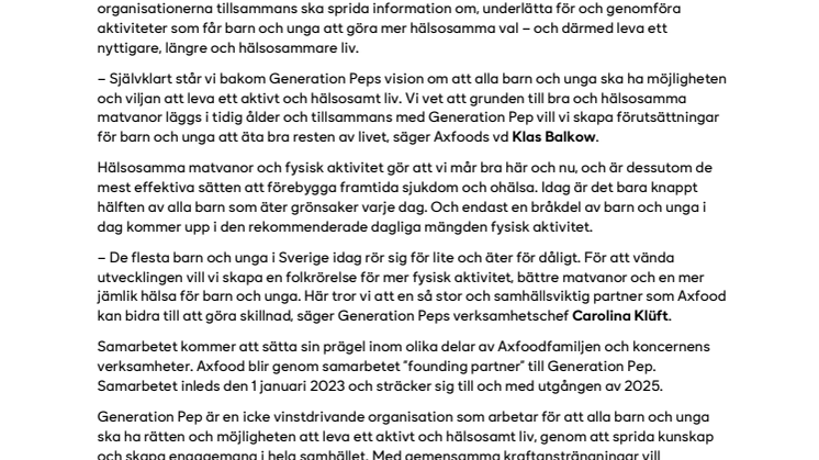 Axfood och Generation Pep i långsiktigt samarbete för att främja ungas hälsa.pdf