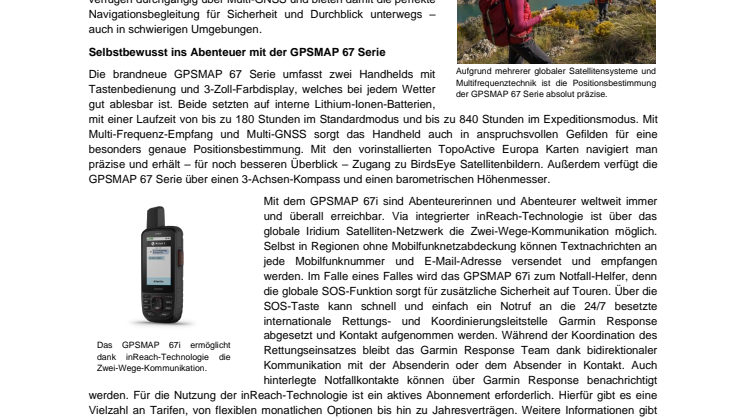PM_Garmin_DE_GPSMAP 67_GPSMAP 67i_eTrex SE