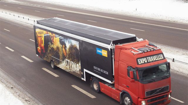 Swecons utställningstrailer - en rullande mötesplats