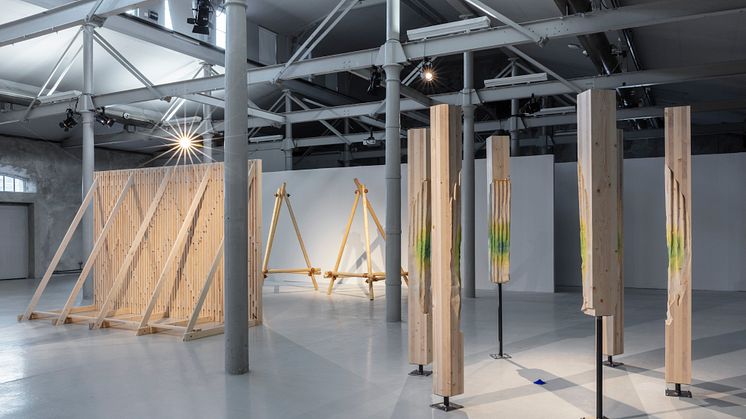 Utställningsvy Arkitekturer - Åtta samtida undersökningar
