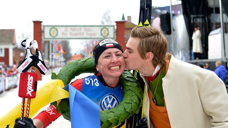 Justyna Kowalczyk, Polen, vann Vasaloppet 2015