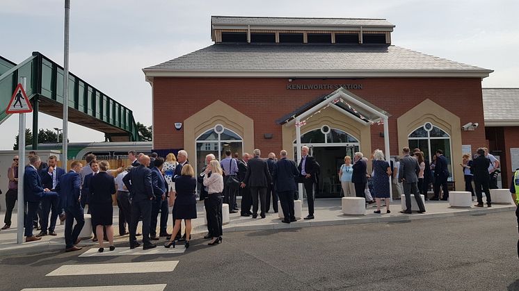 Official opening of Kenilworth station