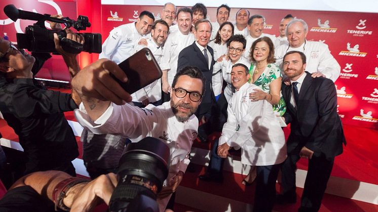 Stjärnspackad selfie
