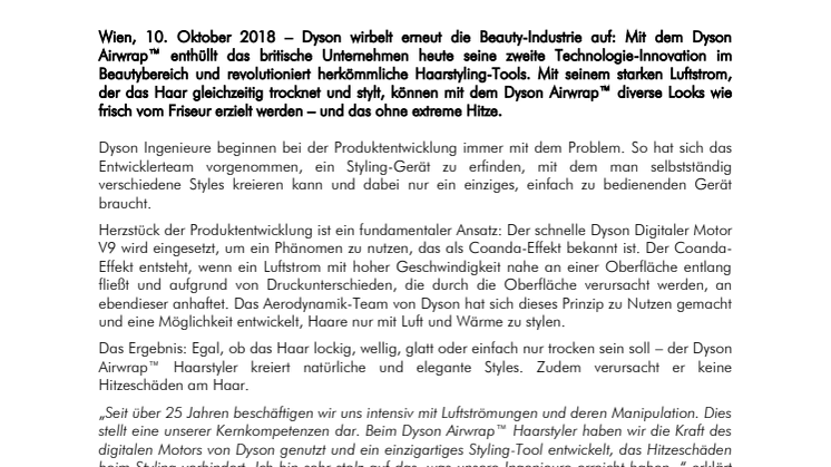 Revolution beim Haarstyling: Der neue Dyson Airwrap Haarstyler