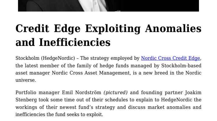 Credit Edge Exploiting Anomalies and Inefficiencies
